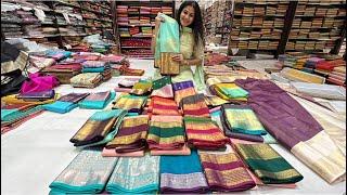 Chickpet Bangalore Silk sarees||#Byrappa Silks|| single saree courier available