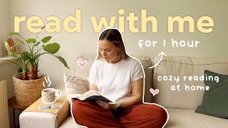 1 hour read with me *reading at home with cozy music* ️