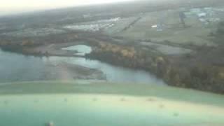 Greased Landing in a Cessna 172 - KRVS at Sunset