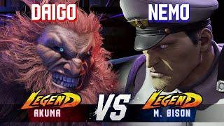 SF6 ▰ DAIGO (Akuma) vs NEMO (M.Bison) ▰ High Level Gameplay