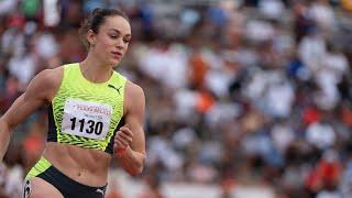 Abby Steiner Talks About Winning the 4x100m Relay at Texas Relays