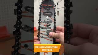 How to Properly Install a Stihl Chainsaw Chain #stihl #gardenequipment #shorts #chainsaws