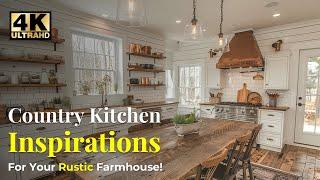 Discover Beautiful Decor Ideas for Your DREAM Rustic Farmhouse Country Kitchen!