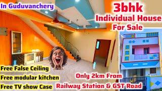 Ready to Occupy 3BHK Individual House with Free Modular kitchen & False CeilingNorth facing Corner