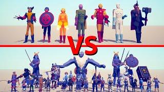 MARVEL Team vs SECRETS Team - Totally Accurate Battle Simulator TABS