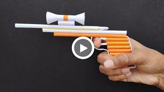 How to make a powerful paper gun | DIY paper gun | Handmade pistol