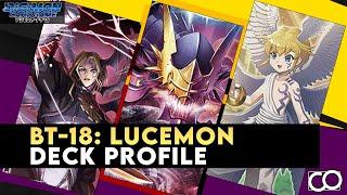 BT-18: Lucemon Deck Profile! (Digimon Card Game)