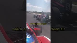 Clean air in downforce cars is so powerful#motorsport #f1 #indycar #speed #adrenaline