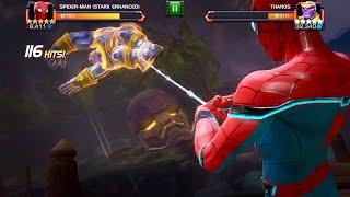 Marvel Contest of Champions: Spider-Man Stark Enhanced Vs Road to the Labyrinth Thanos Boss Fight