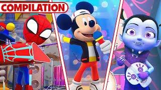 Disney Junior Songs Compilation  | Dance with Mickey Mouse, Minnie Mouse & MORE | @disneyjr