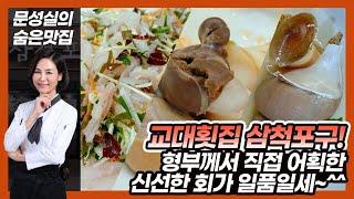 교대맛집 형부가 어획한 신선한 횟감이 일품! 막회 최고인 삼척포구[문성실TV]