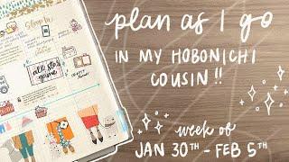 plan as I go // hobonichi cousin plan with me (jan 30-feb 5)