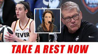 Stephanie White PUTS Geno Auriemma IN HIS PLACE IN NEW INTERVIEW . Protect Caitlin Clark !