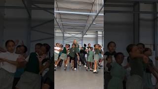 Dancing with South African students #mnike #amapiano #kids #dance #viral #africa #isabellafro