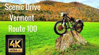 Vermont Scenic Route 100 - Drivers View 4K Video