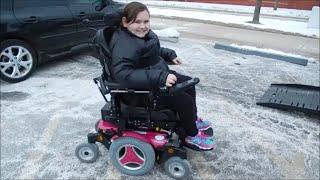 Chloe gets her new power wheelchair!