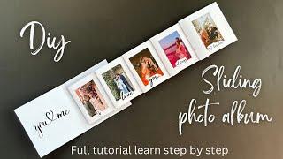 DIY Sliding Photo Album | Full Tutorial Learn Step By Step | Photo Album | Giftideas | Papercrafting