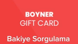 Boyner Gift Card Bakiye Sorgulama - Boyner Hediye Çeki Nasıl Kullanılır