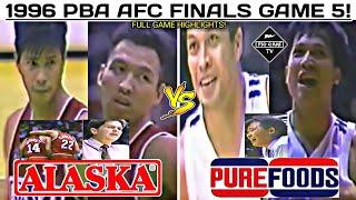 Alaska vs Purefoods FINALS l 1996 PBA AFC FINALS Game 5 l FULL GAME HIGHLIGHTS!