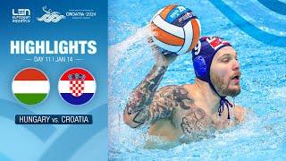 Hungary vs. Croatia Highlights | Semi Finals | European Water Polo Championships 2024