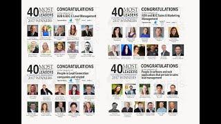 2017 40 Most Inspiring Leaders in Sales Lead Management