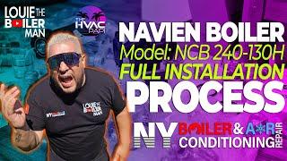 Navien Boiler Model NCB 240 130H Full Installation Process (NY BOILER & AIR CONDITIONING REPAIR)