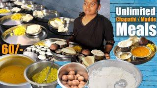 Highest Selling Ragi Mudde, Chapathi Meals in Dabaspet | 1000 People Eat Daily | Street Food India