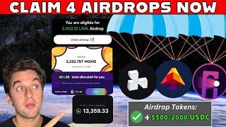 Claim 4 Airdrops Now [LAVA, LIQUIDSWAP,MOXY & LAYER3]- COMPLETE GUIDE