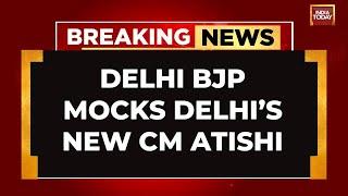 Delhi BJP Mocks Delhi's New CM Atishi, Fires 'Remote Control CM' Jibe At Her, Releases Poster