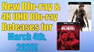 New Blu-ray & 4K UHD Blu-ray Releases for March 4th, 2025!