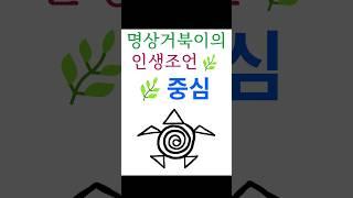 중심 | 인생조언 | 수행 | 깨달음 | 마음공부 #명상거북이 #shorts