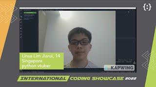 Linus Lim Jiarui, 14, Singapore | Python Project Showcase | ICS 2022