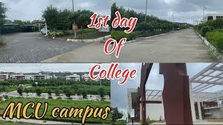 1st day of college || #mcu #bhopal 