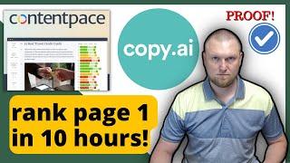 Contentpace Case Study Results + PROOF it Works! (12 Hour Page 1 Ranking)