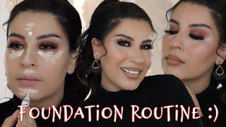 UPDATED FLAWLESS FOUNDATION ROUTINE | get glam with sadaf