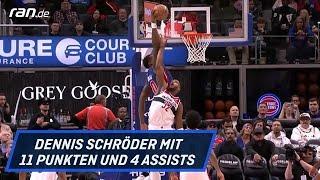 NBA-Highlights: Schröders Pistons weiter furios - und auf Playoff-Kurs