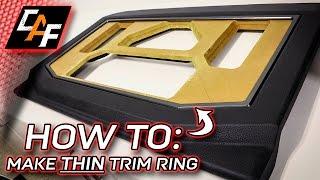 HOW SO THIN!? - Amp Rack Trim Ring - CarAudioFabrication