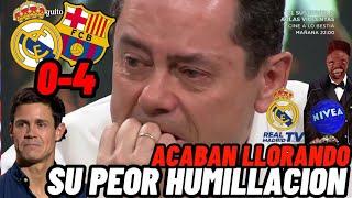  RONCERO ACABA LLORANDO - Real Madrid 0 Barcelona 4 - LO QUE NO VISTES DE LA HUMILLACIÓN