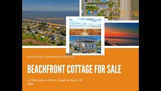 Beach Front! 447 Bay Ave, Milford, Delaware Slaughter Beach