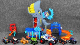 Hot Wheels Collection Unboxing Review ASMR  Hot Wheels Toy Ultra Shark Car Wash Playset (ASMR)