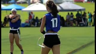 Natalie Busch #17 New Breed Flag Football Highlights. Rusher, Center, DB!