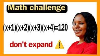 A Nice algebra simplification Math problem| solve for x