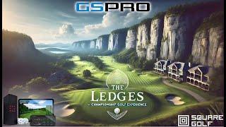 GSPro's BEST 2024 Course?  The Ledges  Using Square Golf Launch Monitor Budget Garage Simulator!