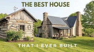 Tour a Handmade Home!... Log, Stone, and Timber Frame!... Handmade House TV #181