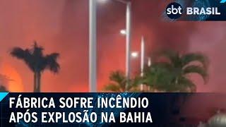 Explosão provoca incêndio em fábrica da Braskem na Bahia | SBT Brasil (18/11/24)