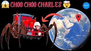 I Found Creepy CHOO CHOO CHARLES  in Real Life On Google Earth and Google Maps !