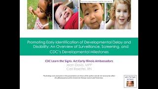 IL CDC Learn the Signs. Act Early Webinar 2024