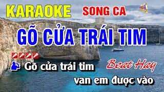 Karaoke Gõ Cửa Trái Tim Song Ca Nhạc Sống Hay Nhất | Nguyễn Linh