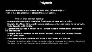 What is a Polymath? A Comprehensive Guide