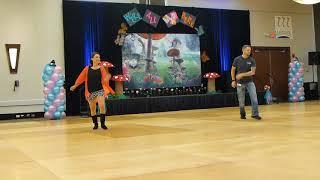 Four Leaf Clover Line Dance by Amy Glass-Bailey & Darren Bailey Demo @2018 Marathon